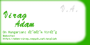 virag adam business card